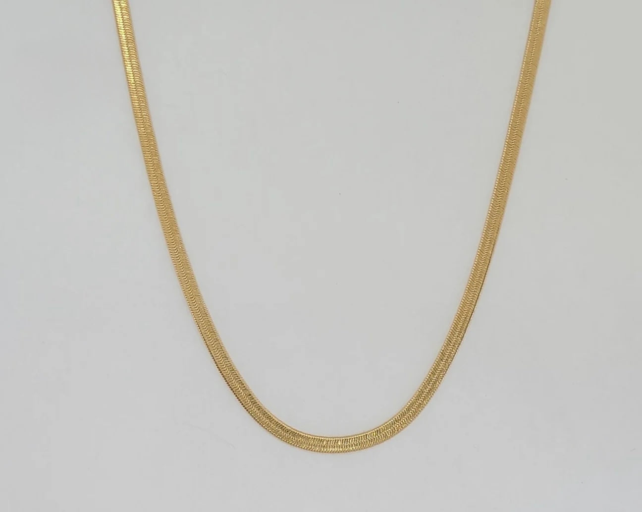 Gold Laminate - 3mm Herringbone Link Chain - BGF