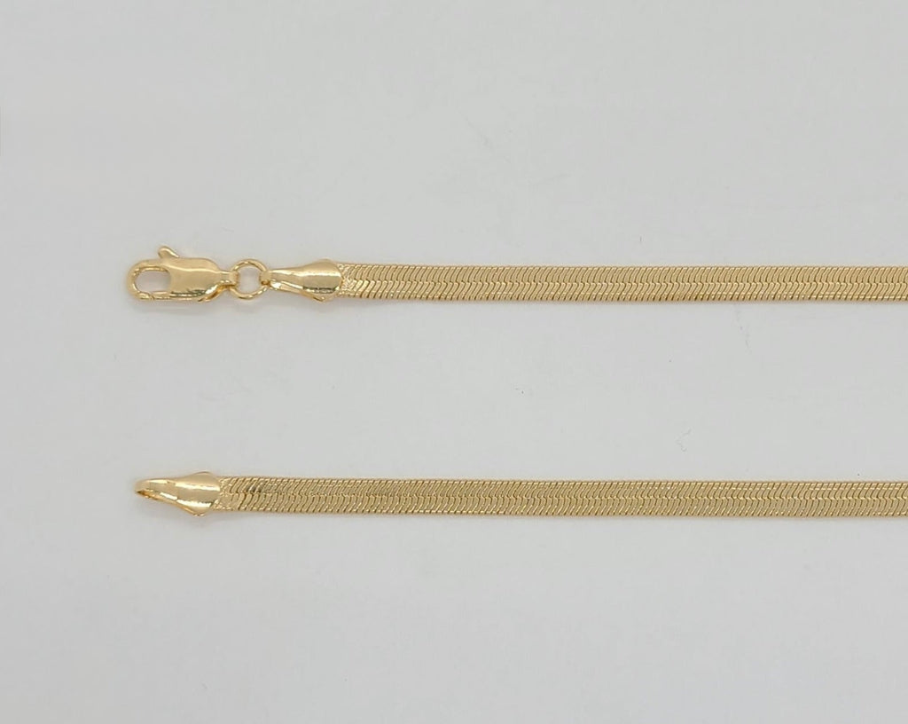 Gold Laminate - 4mm Herringbone Link Chain - BGF