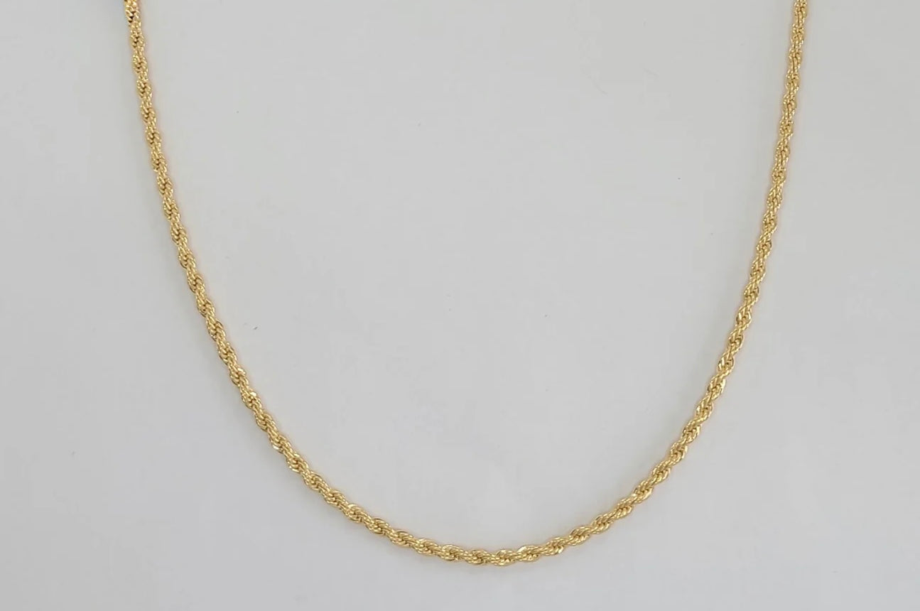 Gold Laminate - 2mm Rope Link Chain - BGF