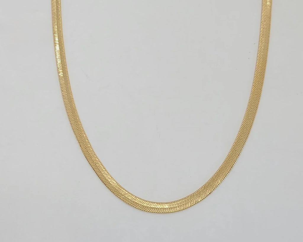 Gold Laminate - 4mm Herringbone Link Chain - BGF