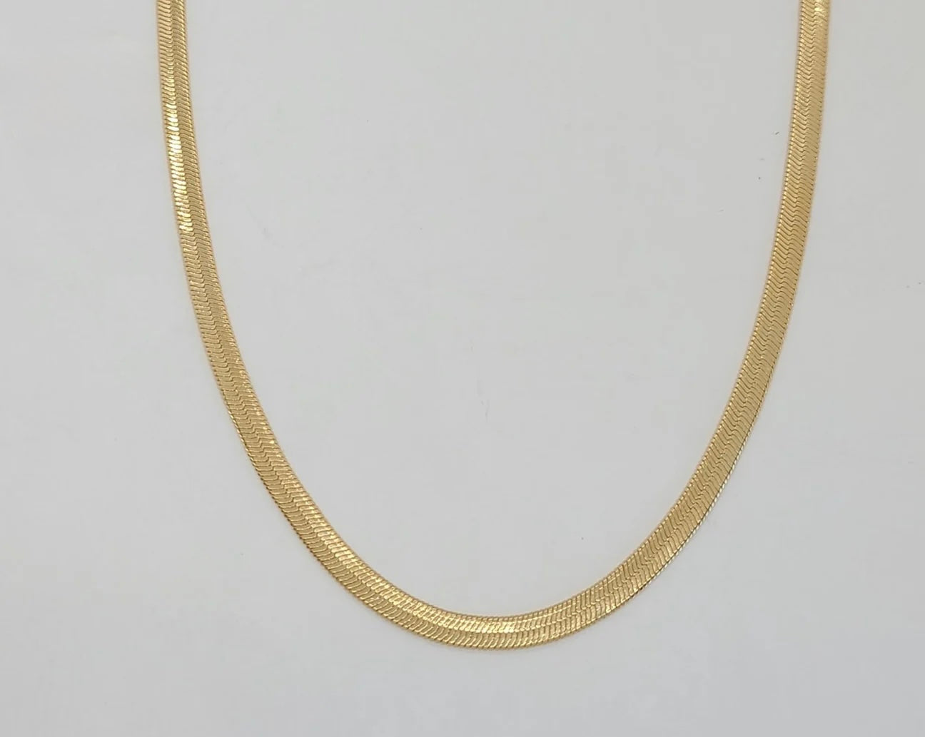 Gold Laminate - 4mm Herringbone Link Chain - BGF