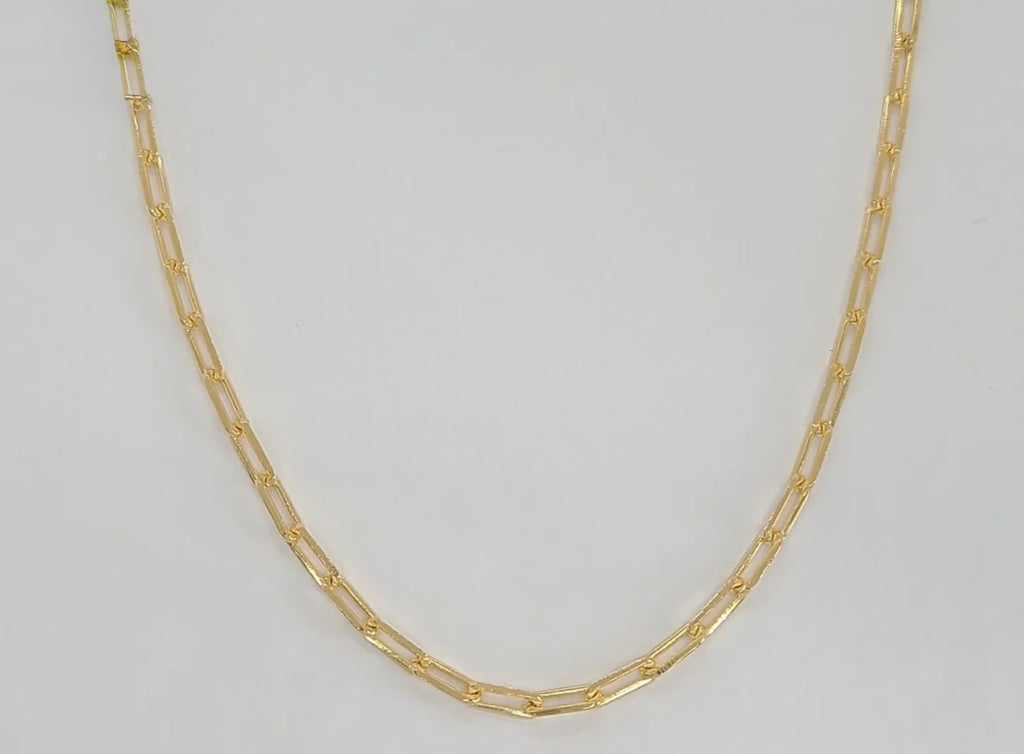 Gold Laminate - 3.5mm Paper Clip Link Chain - BGF
