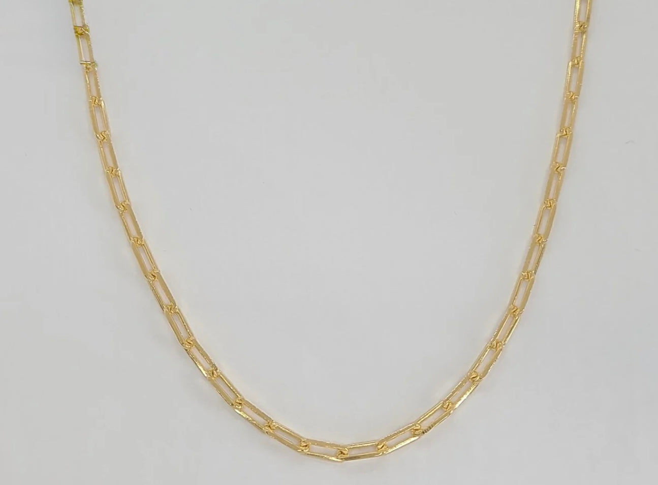 Gold Laminate - 3.5mm Paper Clip Link Chain - BGF