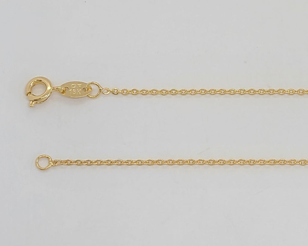 Gold Laminate - 1mm Thin Rolo Link Chain - BGF