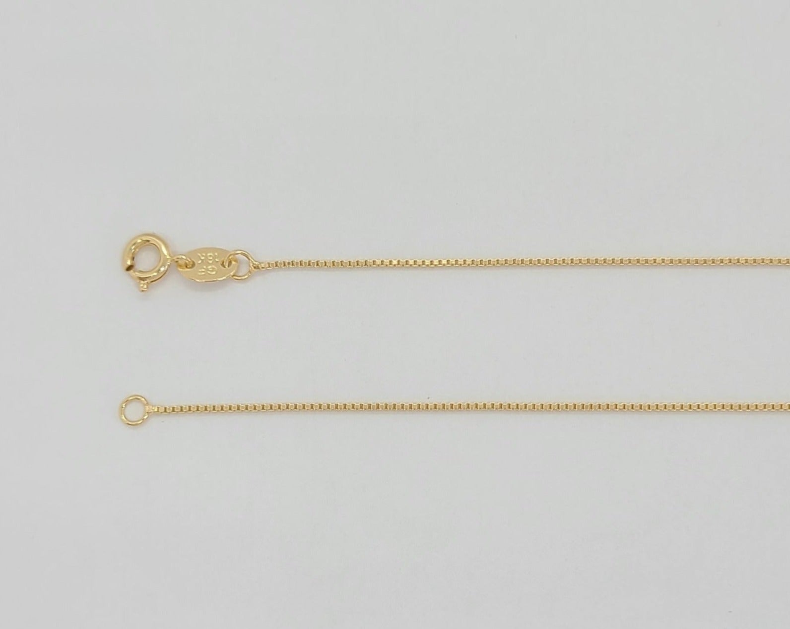 Gold Laminate - 0.9mm Box Link Chain - BGF