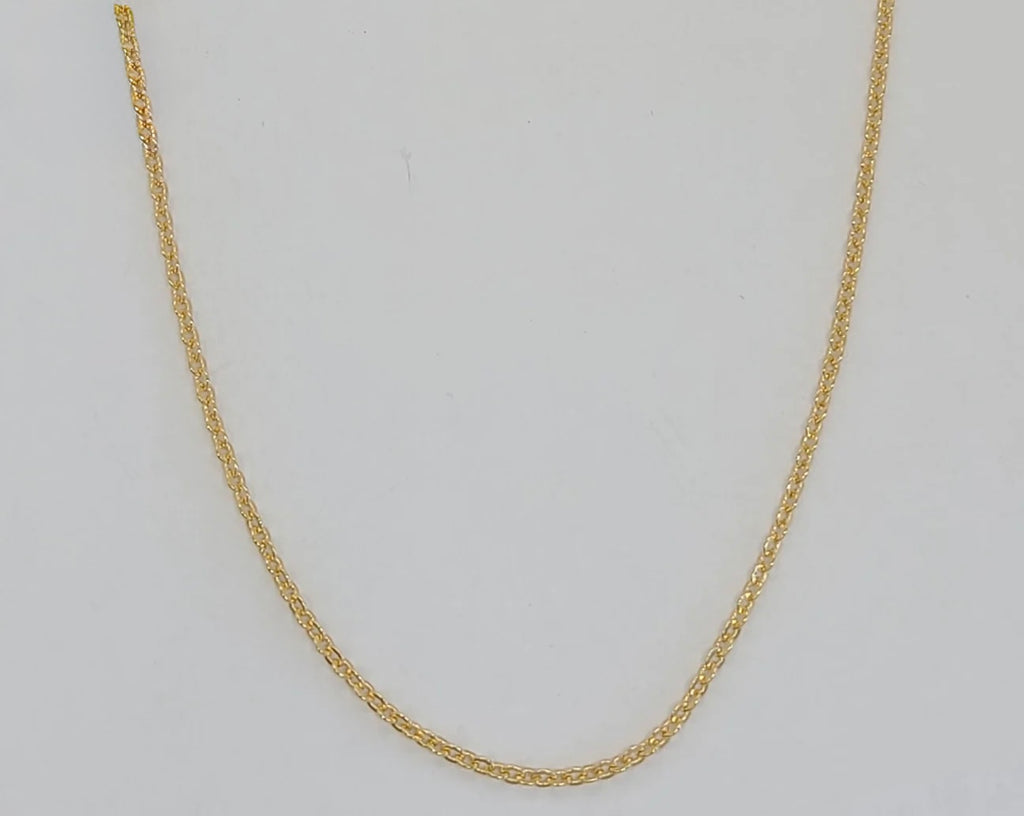 Gold Laminate - 1mm Thin Rolo Link Chain - BGF