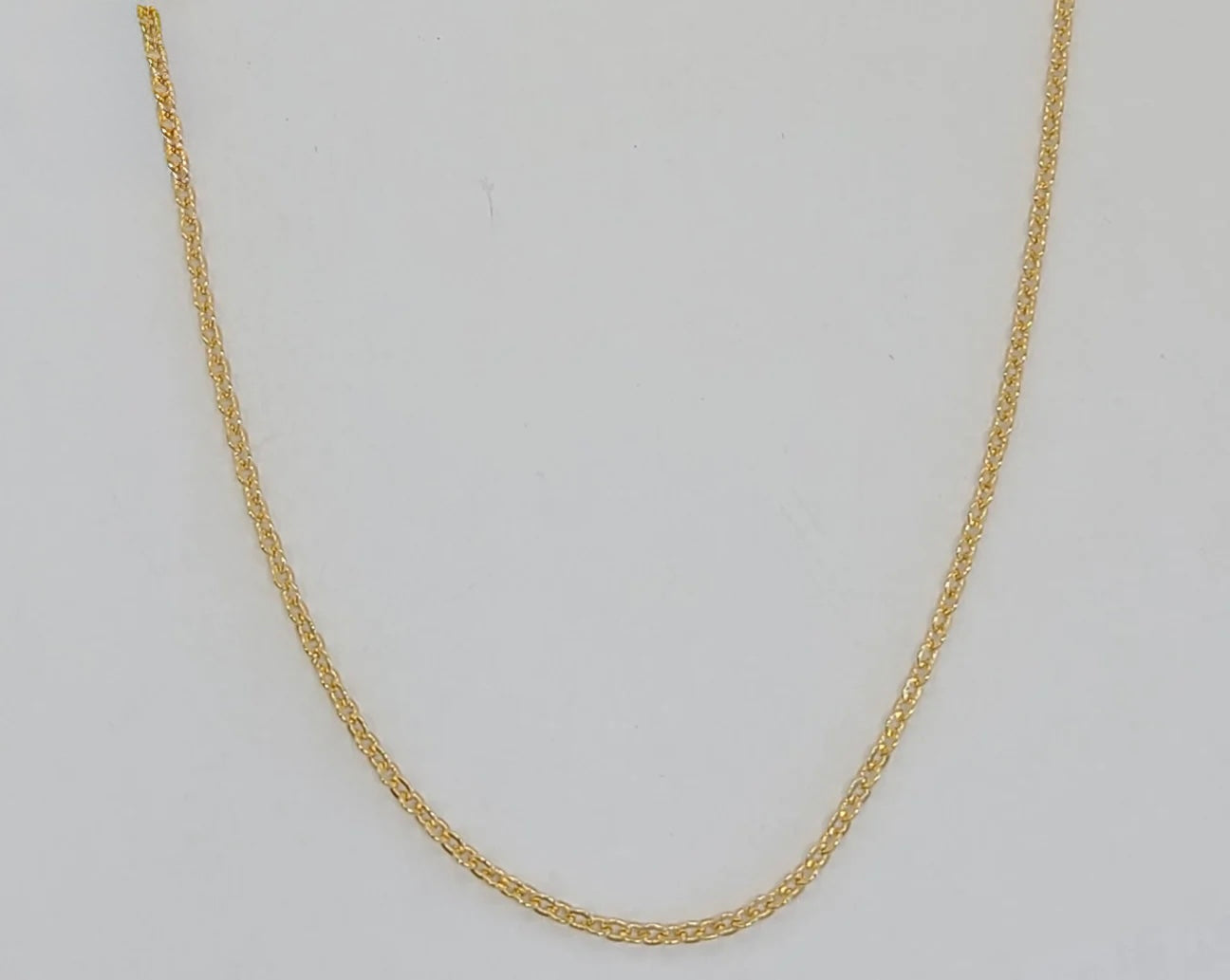 Gold Laminate - 1mm Thin Rolo Link Chain - BGF