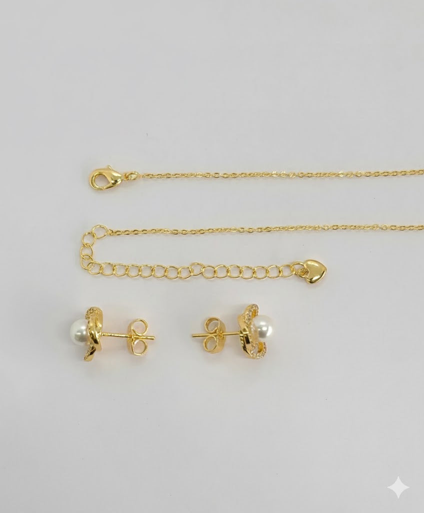 (1-6429) Gold Laminate - Pearl Set - BGO