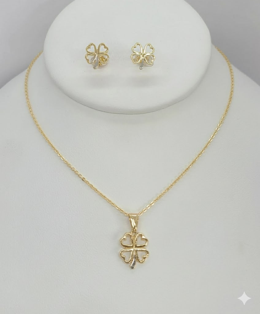 (1-6440) Gold Laminate - Two Tone Four Leaf Set - BGF