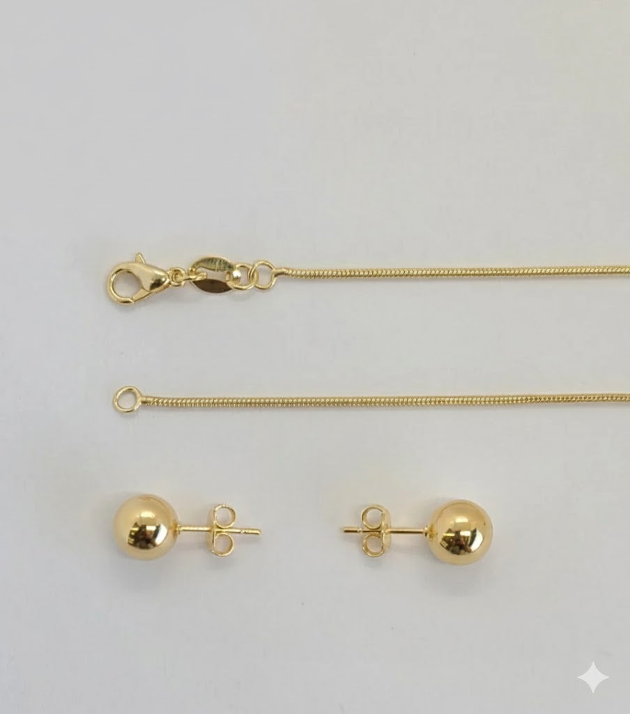 (1-6115) Gold Laminate - Balls Link Set - BGF
