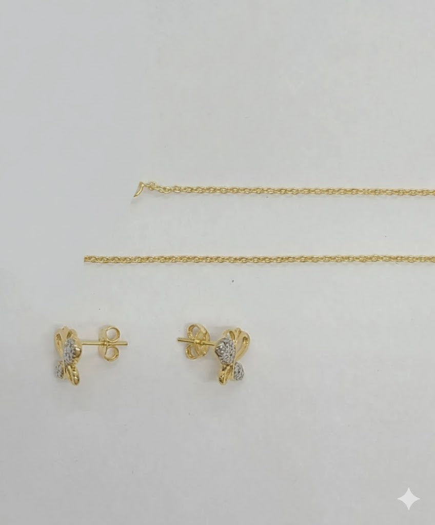 (1-6101) Gold Laminate - Butterfly Set - BGF
